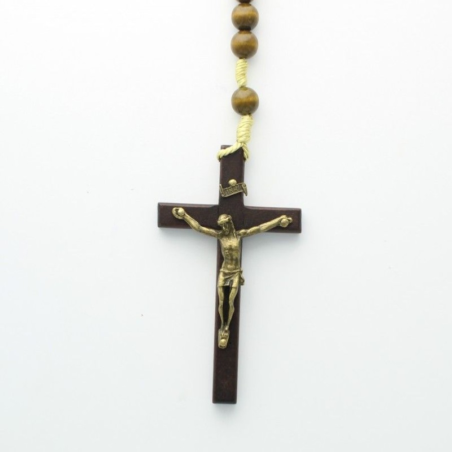 Palais du Rosaire Chapelet Mural | Grand Chapelet En Bois A Suspendre