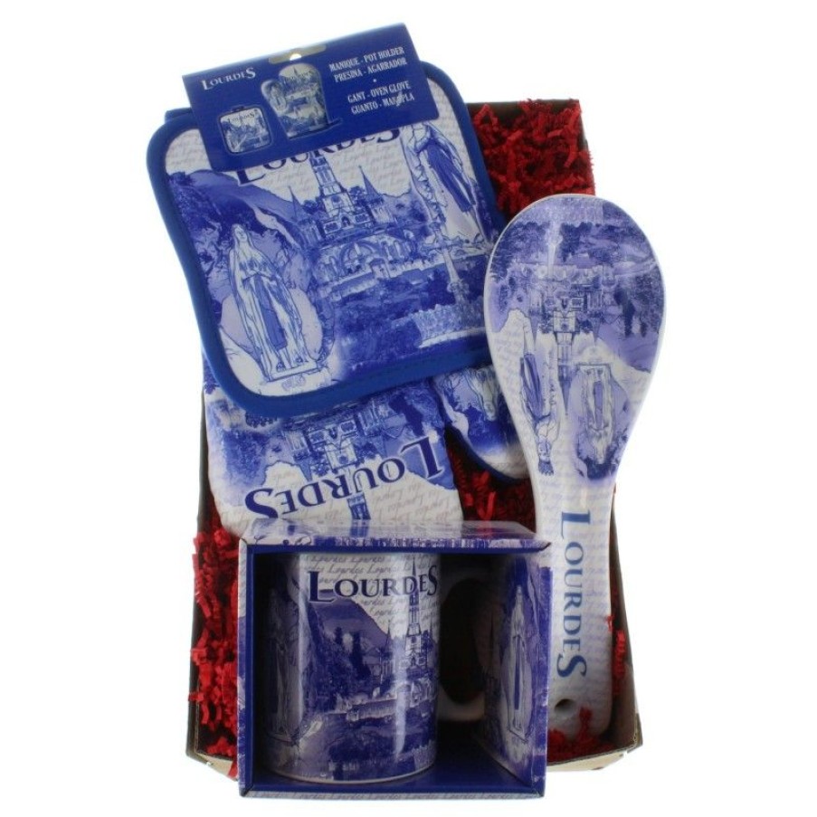 Palais du Rosaire Vaisselle De Lourdes | Coffret Cadeau Mes Ustensiles De Cuisine De Lourdes