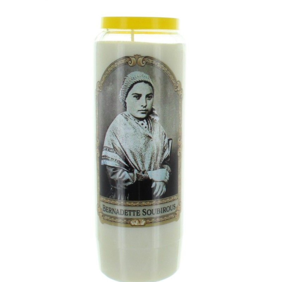 Palais du Rosaire Bougie Neuvaine | Bougie Neuvaine De Sainte Bernadette 17,5Cm