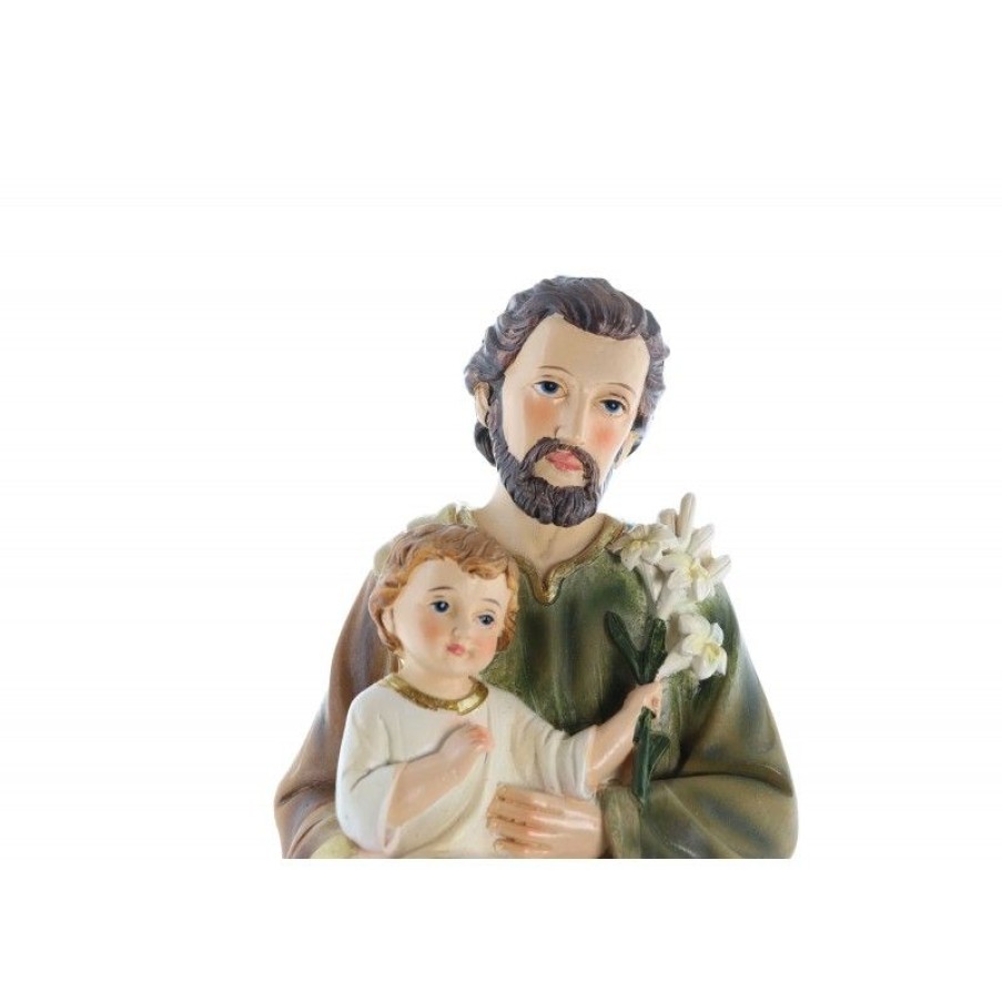 Palais du Rosaire Statue De Saint Joseph | Statue De Saint Joseph Assis De 30Cm En Resine