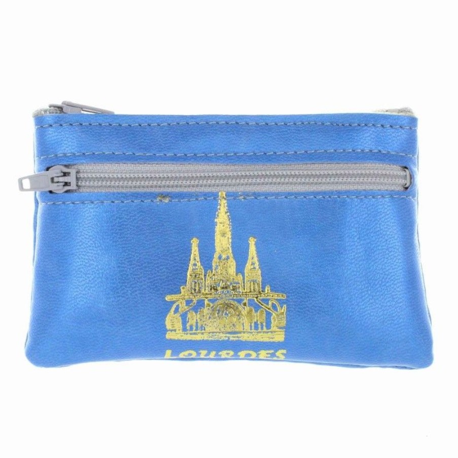 Palais du Rosaire Porte&Monnaie | Porte Monnaie Trousse En Simili Cuir Et Basilique De Lourdes