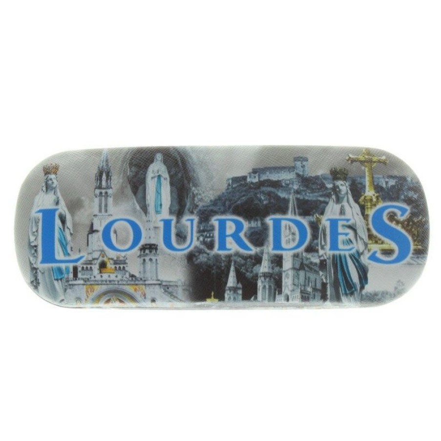 Palais du Rosaire Porte&Feuille | Etui A Lunettes Rigide Decore De Vues De Lourdes