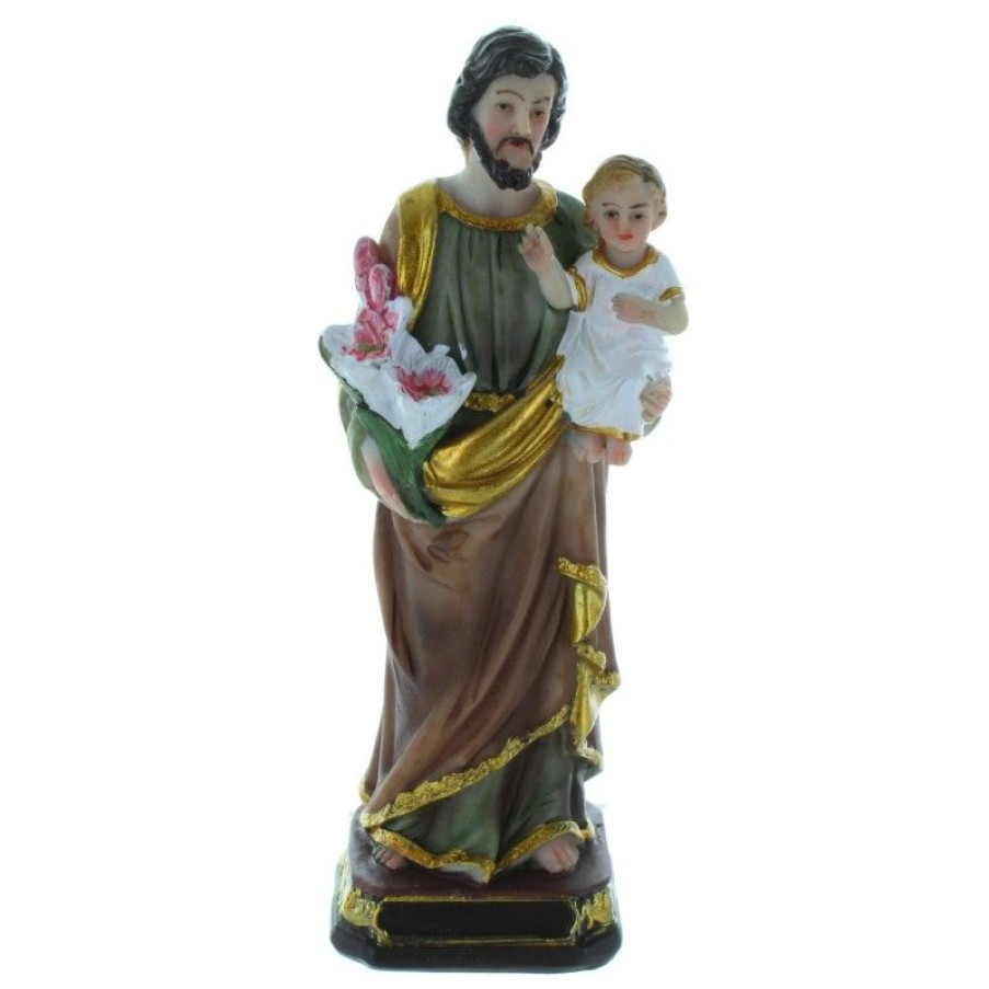 Palais du Rosaire Statue De Saint Joseph | Statue De Saint Joseph Decoree 12 Cm