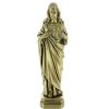 Palais du Rosaire Statue Pour Exterieur | Statue Du Sacre Coeur De Jesus Pour L'Exterieur Couleur Bronze 30Cm