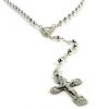 Palais du Rosaire Chapelet Argent | Chapelet En Argent Avec Grains De 4Mm Et Coeur De Lourdes