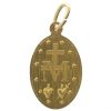 Palais du Rosaire Medaille Et Croix Metal | Lot De 50 Medailles Miraculeuses Dorees