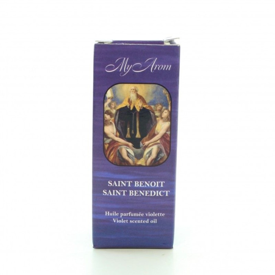 Palais du Rosaire Huile Religieuse | Huile Essentielle Religieuse Saint Benoit Parfumee A La Violette 10Ml