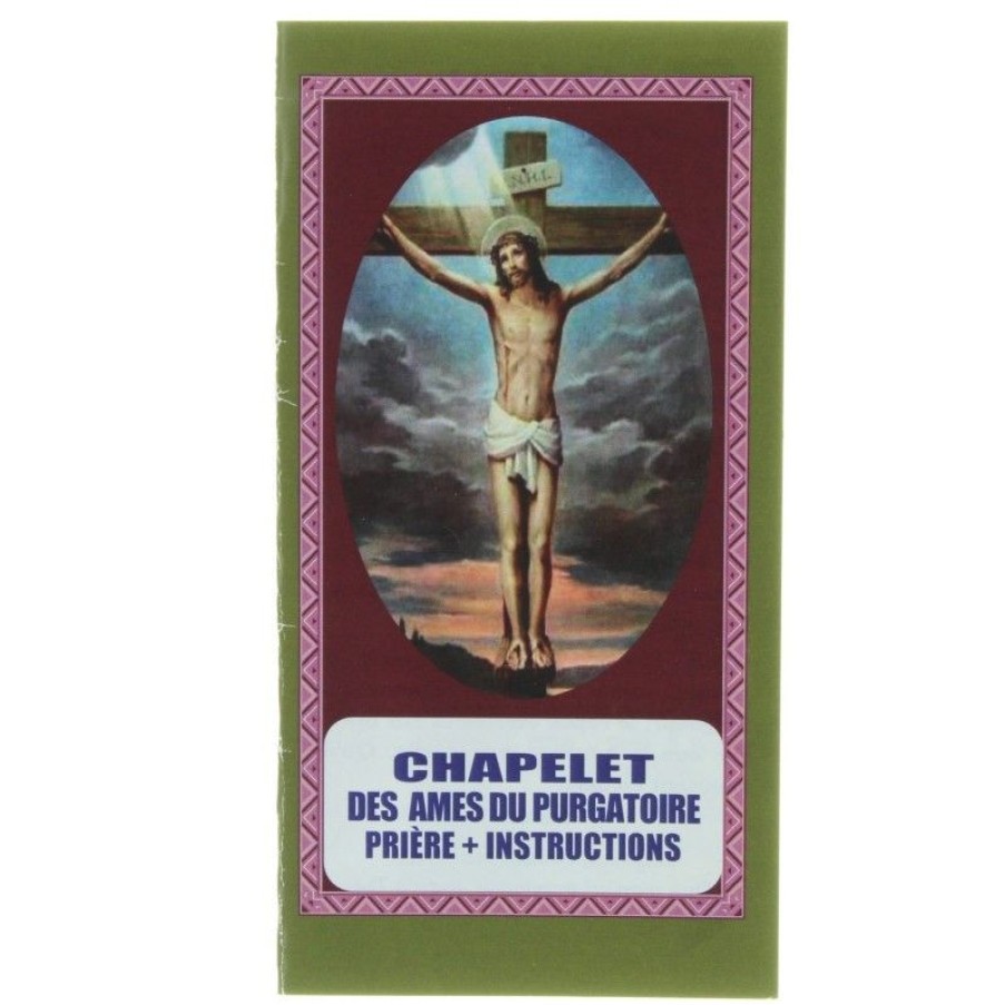 Palais du Rosaire Chapelet Verre | Chapelet Pour Les Ames Du Purgatoire Avec Livret De Prieres