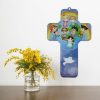 Palais du Rosaire Croix Religieuse | Croix Coloree Des Enfants Du Monde 18Cm