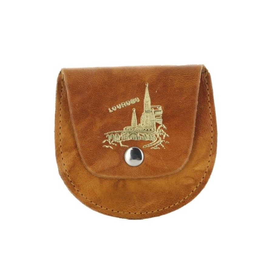 Palais du Rosaire Etui A Chapelet | Etui A Chapelet En Cuir Avec Apparition De Lourdes