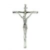 Palais du Rosaire Crucifix Metal | Crucifix En Metal Bain Argent 22 Cm