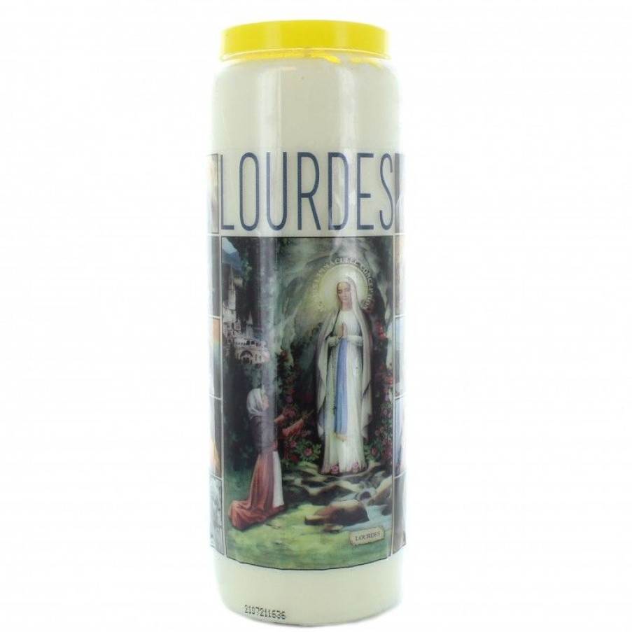 Palais du Rosaire Bougie Neuvaine | Lot De 6 Bougies Neuvaine Apparition Et Saints