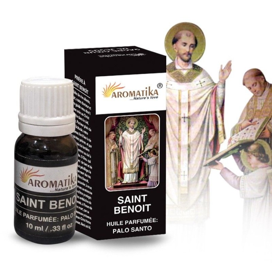 Palais du Rosaire Huile Religieuse | Huile Essentielle Religieuse Saint Benoit Parfumee Au Palo Santo 10Ml