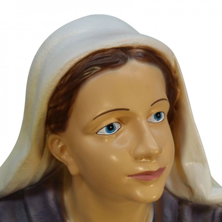 Palais du Rosaire Statue De Sainte Bernadette | Statue Sainte Bernadette En Resine Coloree 90 Cm