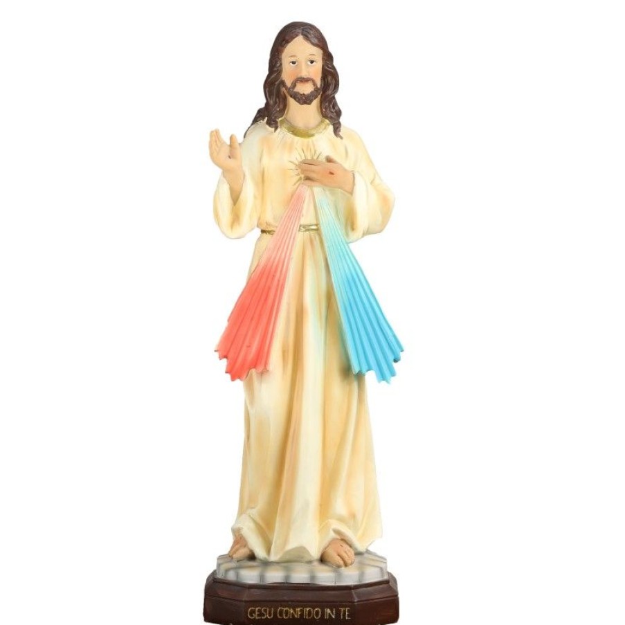 Palais du Rosaire Jesus Misericordieux | Statue En Resine De Jesus Misericordieux De 45Cm