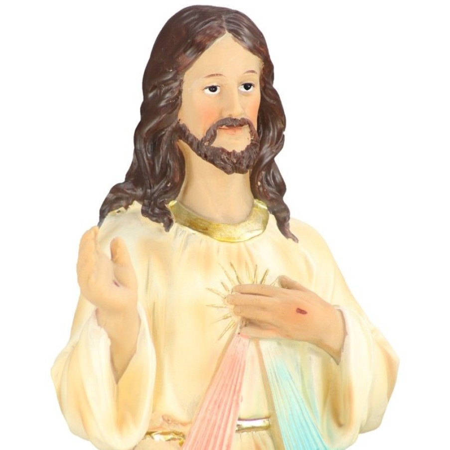 Palais du Rosaire Jesus Misericordieux | Statue En Resine De Jesus Misericordieux De 45Cm