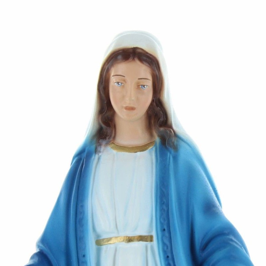 Palais du Rosaire Statue Vierge Miraculeuse | Statue De La Vierge Miraculeuse 30Cm En Resine Coloree