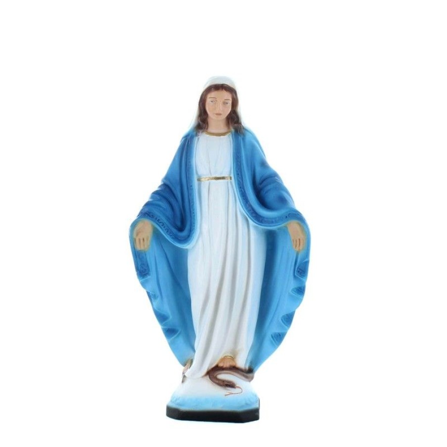 Palais du Rosaire Statue Vierge Miraculeuse | Statue De La Vierge Miraculeuse 30Cm En Resine Coloree