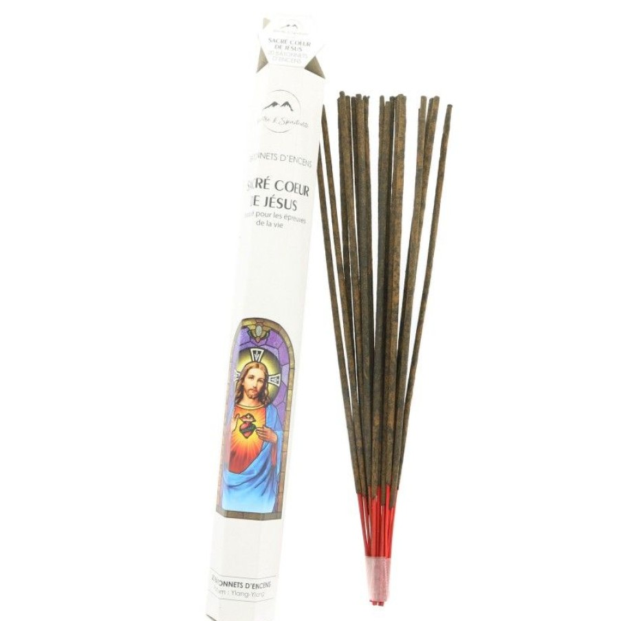 Palais du Rosaire Encens En Batonnets | 120 Batonnets D'Encens Du Sacre Coeur De Jesus Et Une Priere