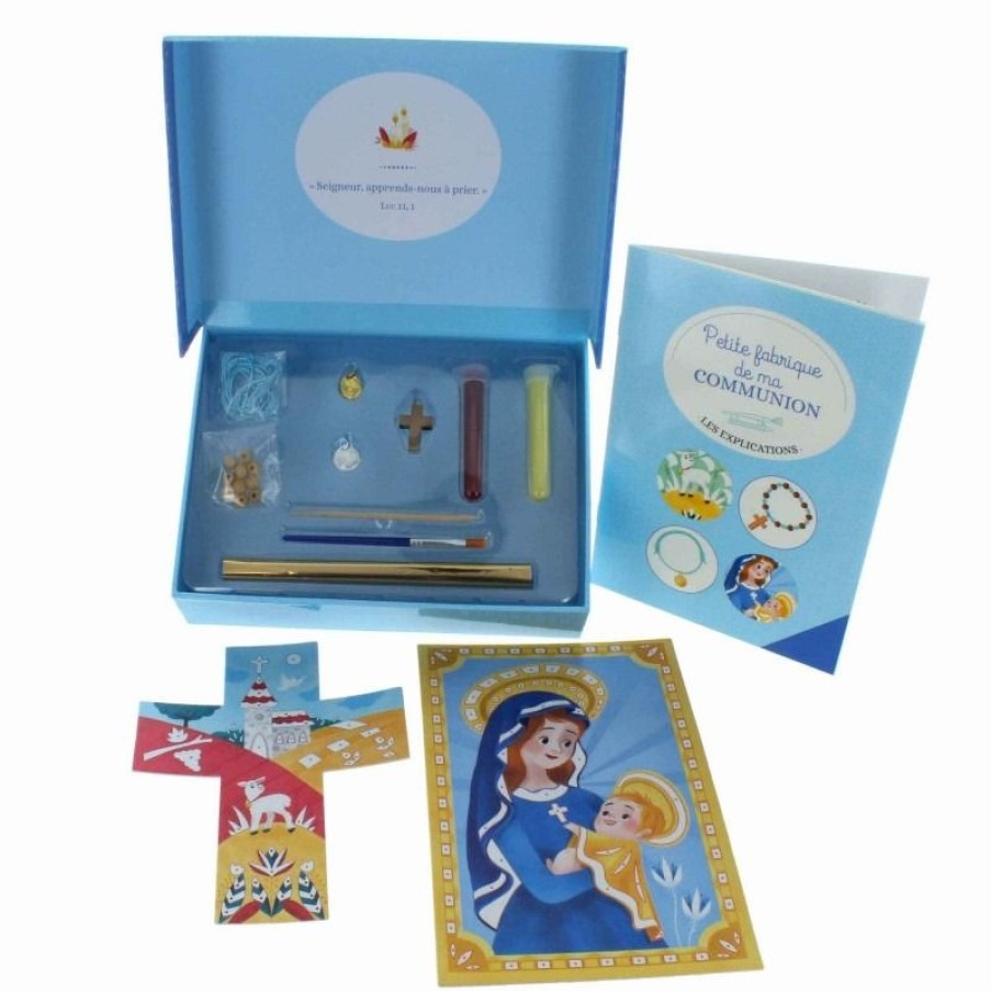 Palais du Rosaire Livre Pour Enfant | Coffret De Communion Creatif \\"Petite Fabrique De Ma Communion\\"