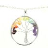 Palais du Rosaire Collier Fantaisie | Collier Arbre De Vie En Pierres Colorees Avec Sa Boite