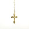 Palais du Rosaire Chapelet Plaque Or | Chapelet Plaque Or Avec Grains En Perles De Nacre