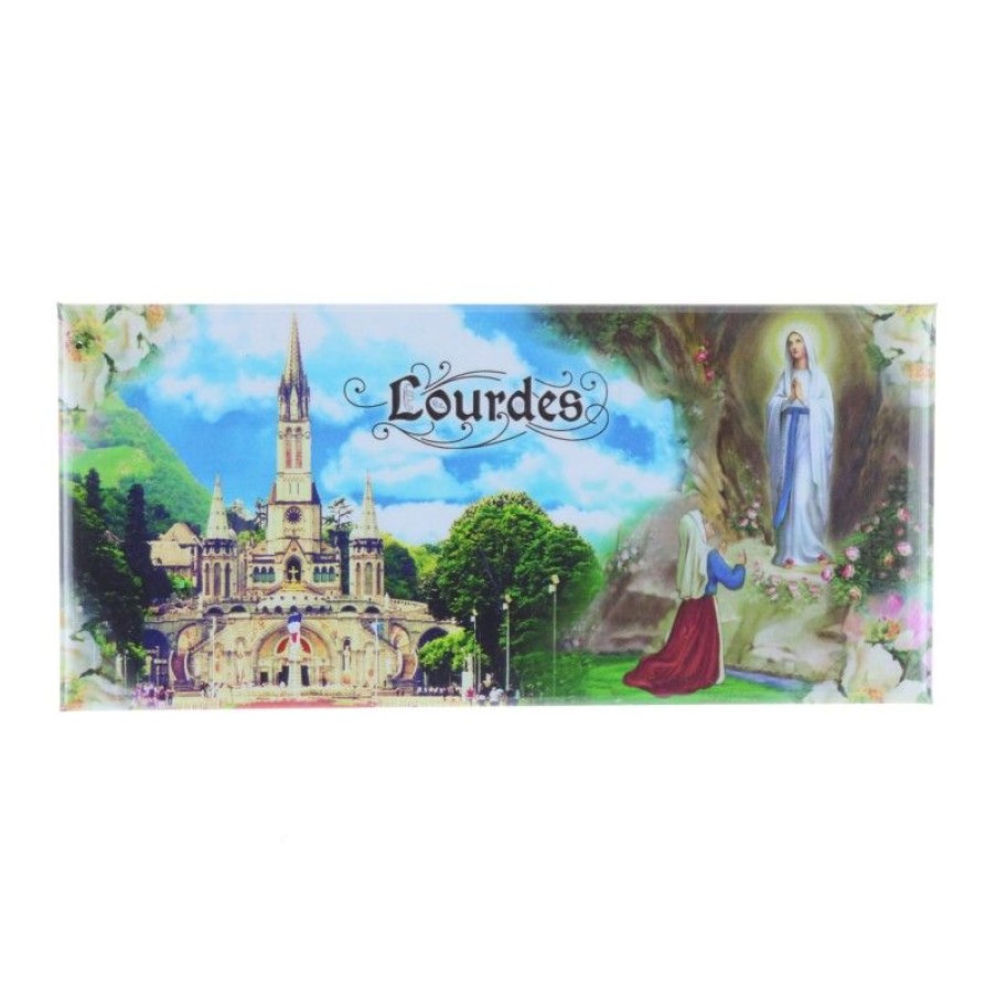 Palais du Rosaire Magnet | Magnet Rectangle Apparition Et Basilique De Lourdes