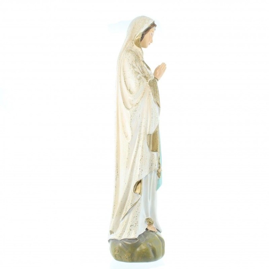 Palais du Rosaire Statue De Notre Dame De Lourdes | Statue Notre Dame De Lourdes A Paillettes En Resine 36Cm