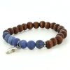 Palais du Rosaire Bracelet Fantaisie | Bracelet Elastique Perles Bois Et Pierres Naturelles