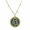Palais du Rosaire Collier Fantaisie | Collier Religieux Avec Une Medaille De Sainte Rita