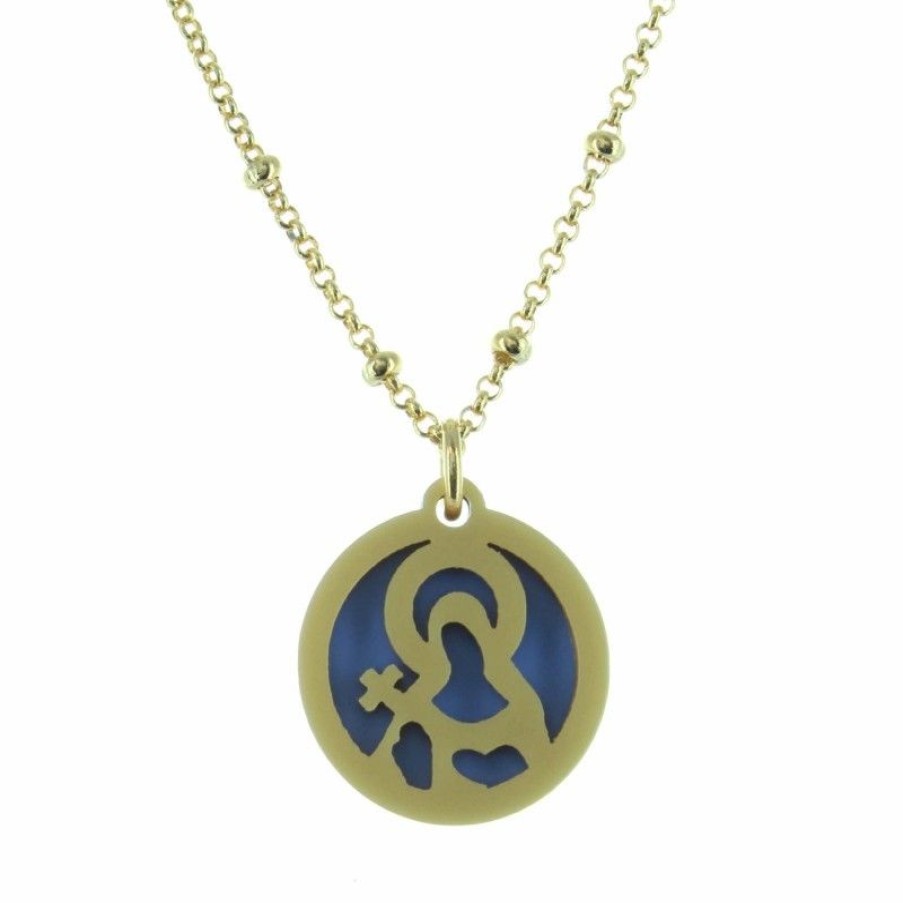 Palais du Rosaire Collier Fantaisie | Collier Religieux Avec Une Medaille De Sainte Rita