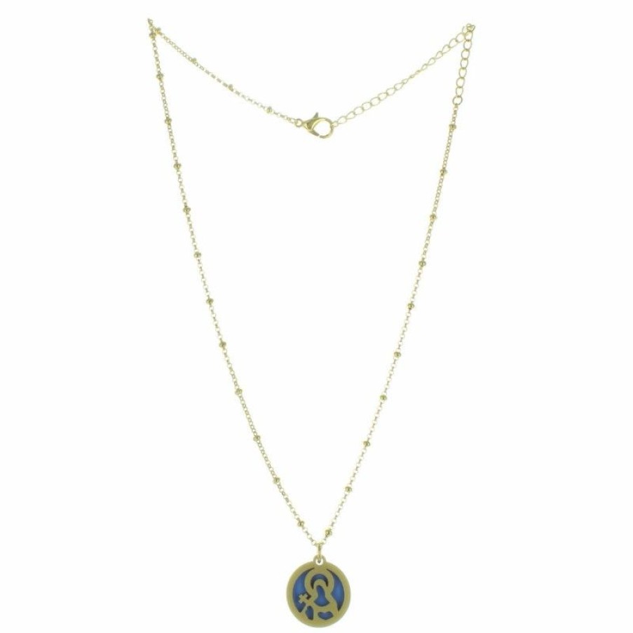 Palais du Rosaire Collier Fantaisie | Collier Religieux Avec Une Medaille De Sainte Rita