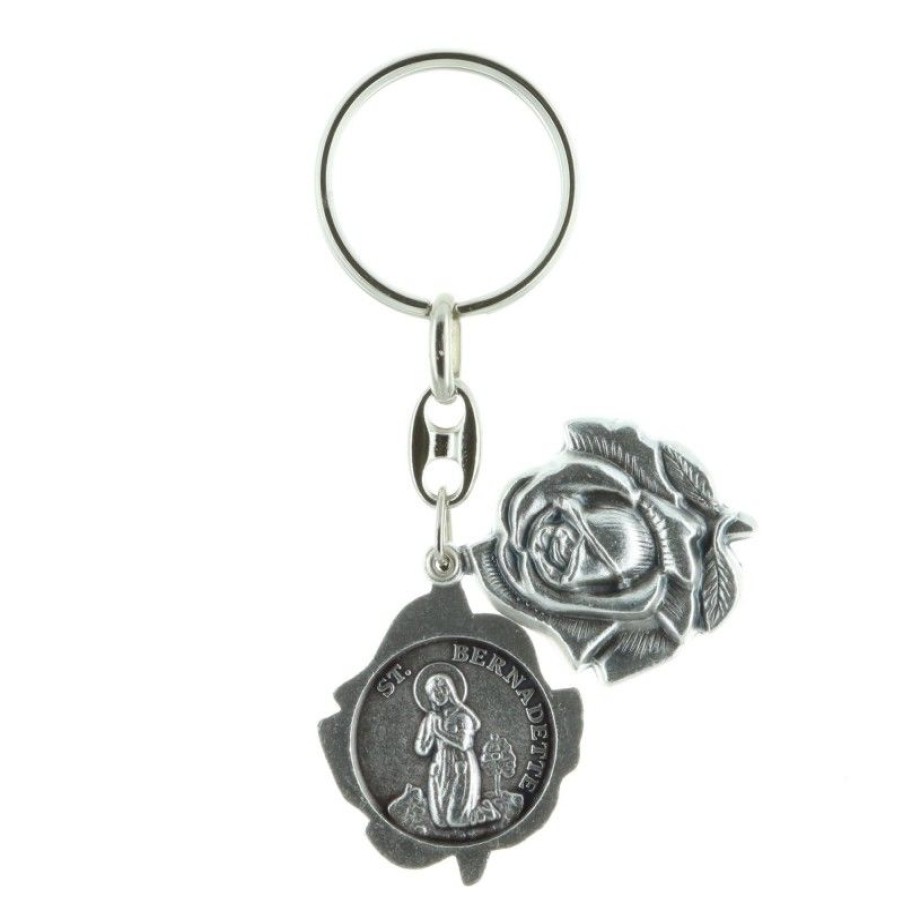 Palais du Rosaire Porte&Cles | Porte-Cles En Forme De Rose, Apparition De Lourdes Et Sainte Bernadette
