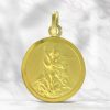 Palais du Rosaire Medaille Et Croix Or | Medaille De Saint Michel En Or 16Mm