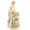 Palais du Rosaire Statue De La Sainte Famille | Statue De La Sainte Famille En Resine Blanche Patinee 40Cm