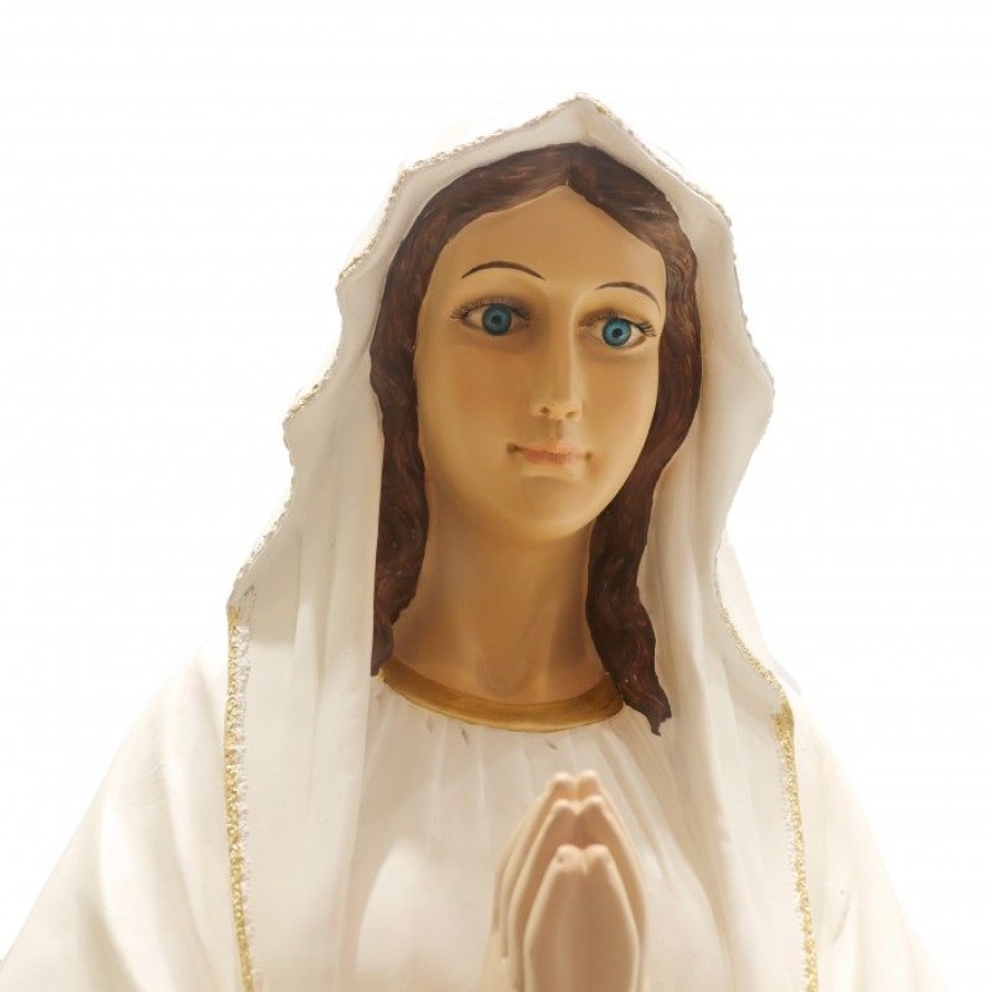 Palais du Rosaire Statue De Notre Dame De Lourdes | Statue Notre Dame De Lourdes En Resine Coloree 120Cm