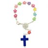 Palais du Rosaire Bracelet Dizainier | Dizainier Colore Et Fleuri Pour Enfants