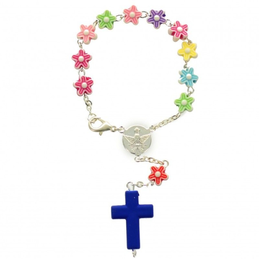 Palais du Rosaire Bracelet Dizainier | Dizainier Colore Et Fleuri Pour Enfants
