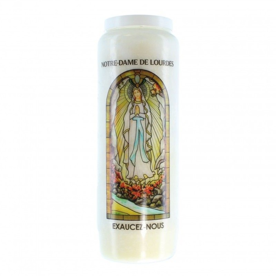 Palais du Rosaire Bougie Neuvaine | Neuvaine De Notre Dame De Lourdes Avec Prieres Au Dos