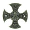 Palais du Rosaire Crucifix Metal | Croix Du Sacre Coeur De Jesus En Bronze 8Cm