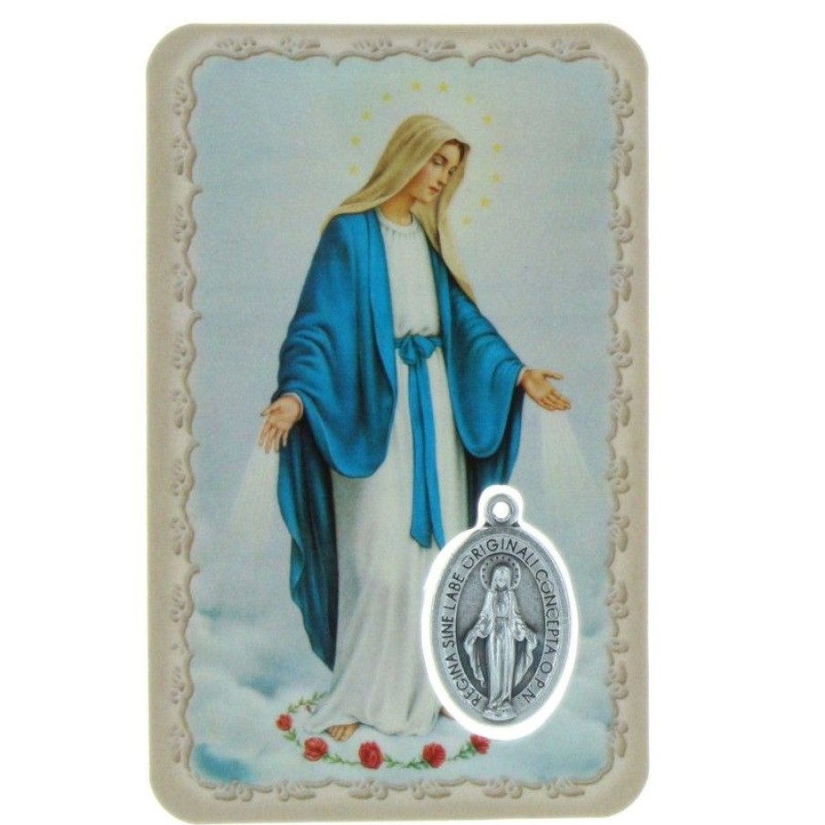 Palais du Rosaire Image Religieuse | Image Religieuse De La Vierge Miraculeuse Avec Une Medaille
