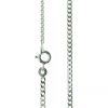 Palais du Rosaire Collier En Argent | Chaine Argent Gourmette Limee 65 Cm