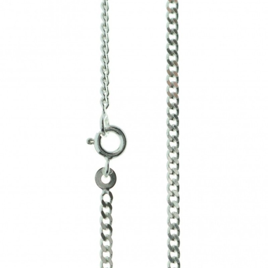 Palais du Rosaire Collier En Argent | Chaine Argent Gourmette Limee 65 Cm
