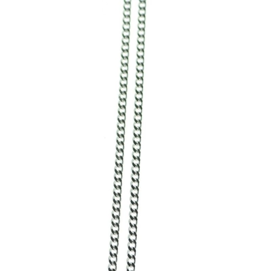 Palais du Rosaire Collier En Argent | Chaine Argent Gourmette Limee 65 Cm