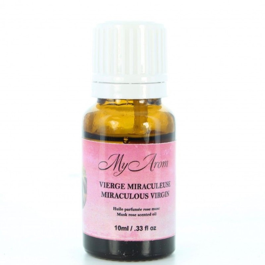 Palais du Rosaire Huile Religieuse | Huile Essentielle Religieuse Vierge Miraculeuse Parfumee A La Rose Musc 10Ml