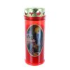 Palais du Rosaire Bougie Votive | Bougie Votive D'Exterieur Apparition De Lourdes 16,5 Cm Rouge