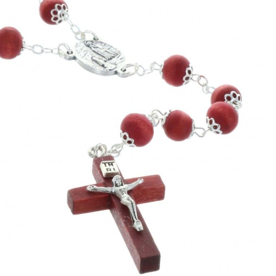 Palais du Rosaire Chapelet Parfume | Chapelet De Lourdes Parfume A La Rose Et Coeur Apparition De Lourdes En Boite