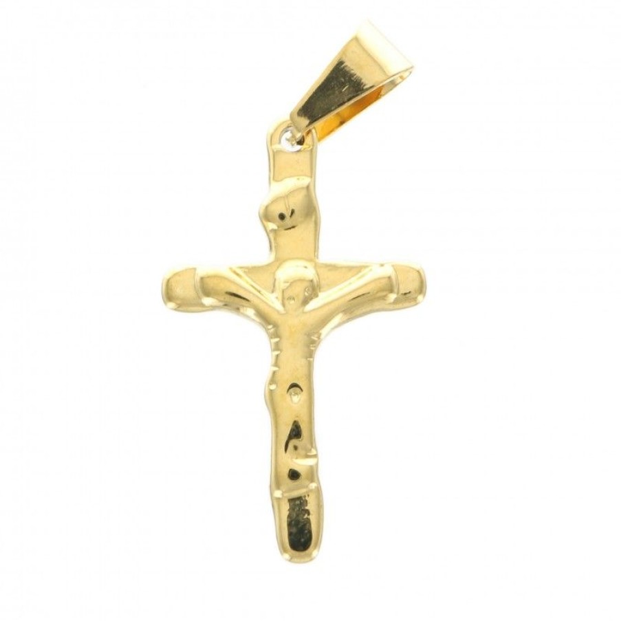 Palais du Rosaire Medaille Et Croix Metal | Croix Religieuse En Metal Dore 32Mm