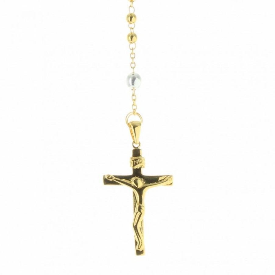 Palais du Rosaire Chapelet Plaque Or | Chapelet De Lourdes Plaque Or Et Paters En Argent