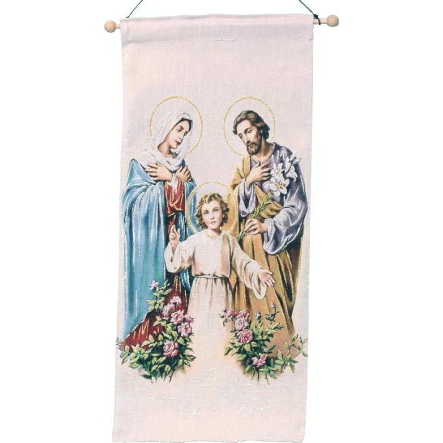 Palais du Rosaire Cadre Religieux | Tenture Brodee De La Sainte Famille